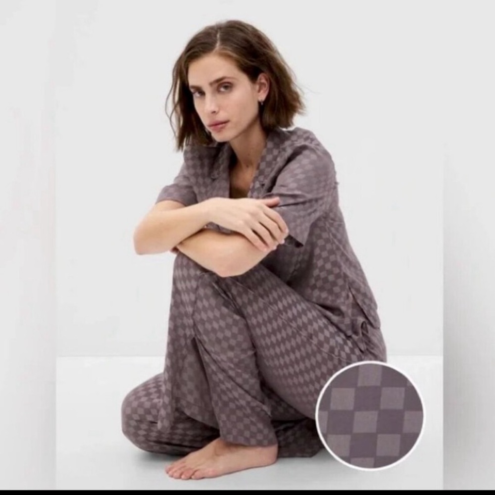 Gap Satin Wide Leg PJ Pants L